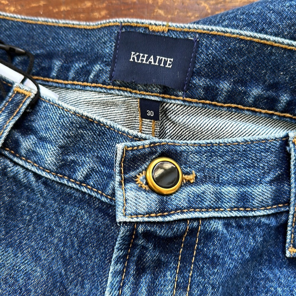 KHAITE Kyle Jeans Tucson Blue Sz 30 NEW - Picture 5 of 13